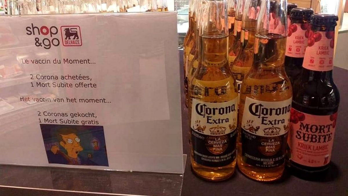 2 Corona achetées, une Mort Subite offerte